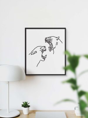 Gäspande katter by Niklas Hallberg