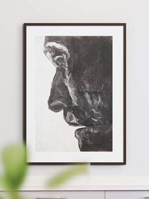 Rodin skulpturhuvud by Anders Post